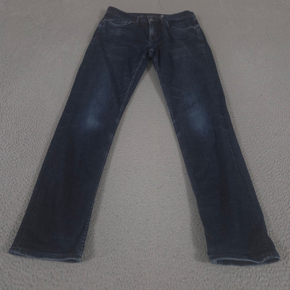 Banana Republic Jeans Men 30x32 Blue Dark Wash Slim Rapid Movement Denim Stretch